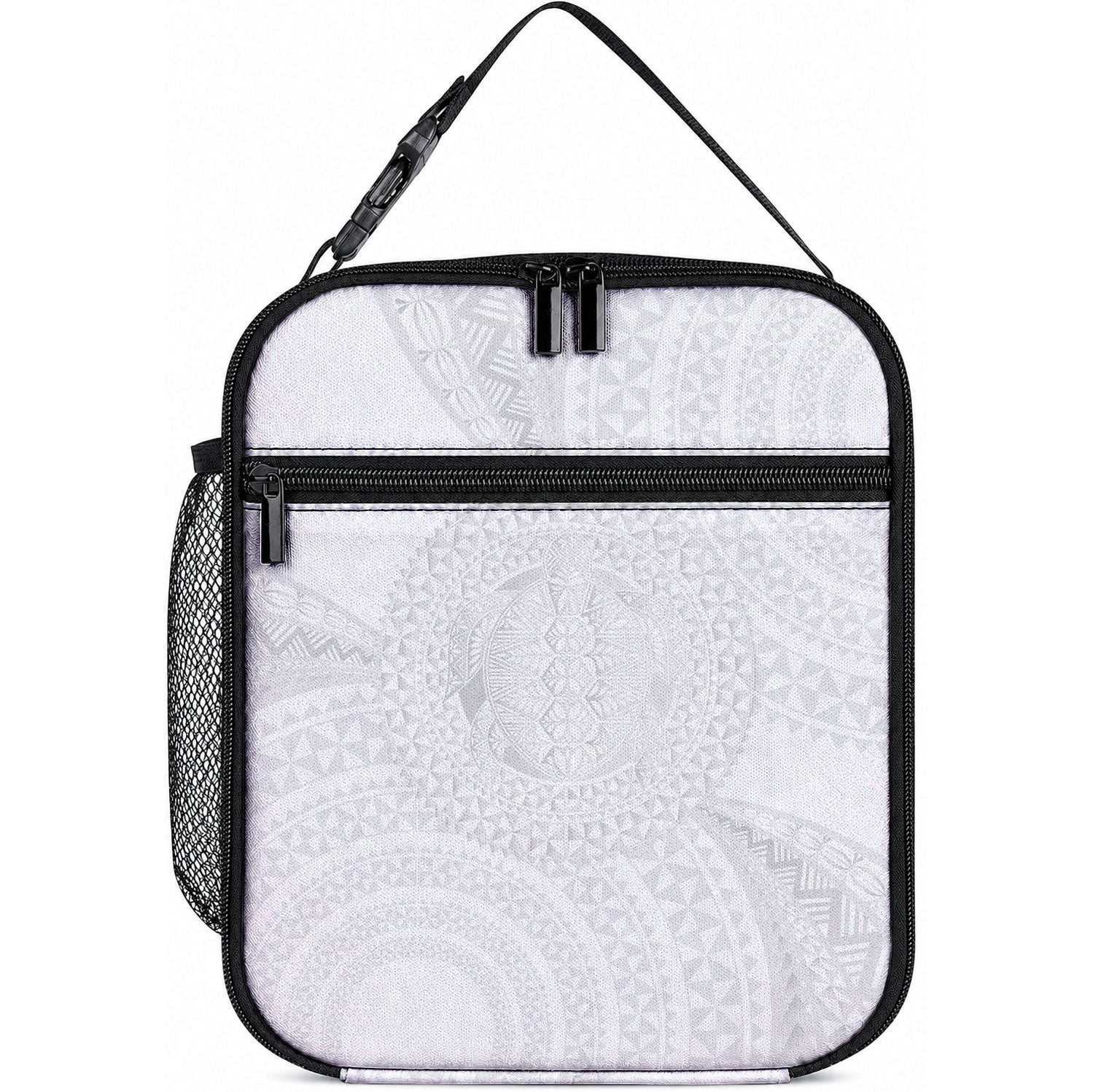 Tonga White Sunday Lunch Bag Fakame Tongan Ngatu Turtle