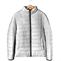 Tonga White Sunday Padded Jacket Fakame Tongan Ngatu Turtle LT14 - Polynesian Pride