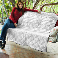 Samoa White Sunday Quilt Lotu Tamaiti Samoan Siapo Teuila Flowers