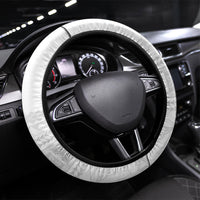 Samoa White Sunday Steering Wheel Cover Lotu Tamaiti Samoan Siapo Teuila Flowers