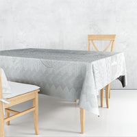 Samoa White Sunday Tablecloth Lotu Tamaiti Samoan Siapo Teuila Flowers LT14 - Polynesian Pride