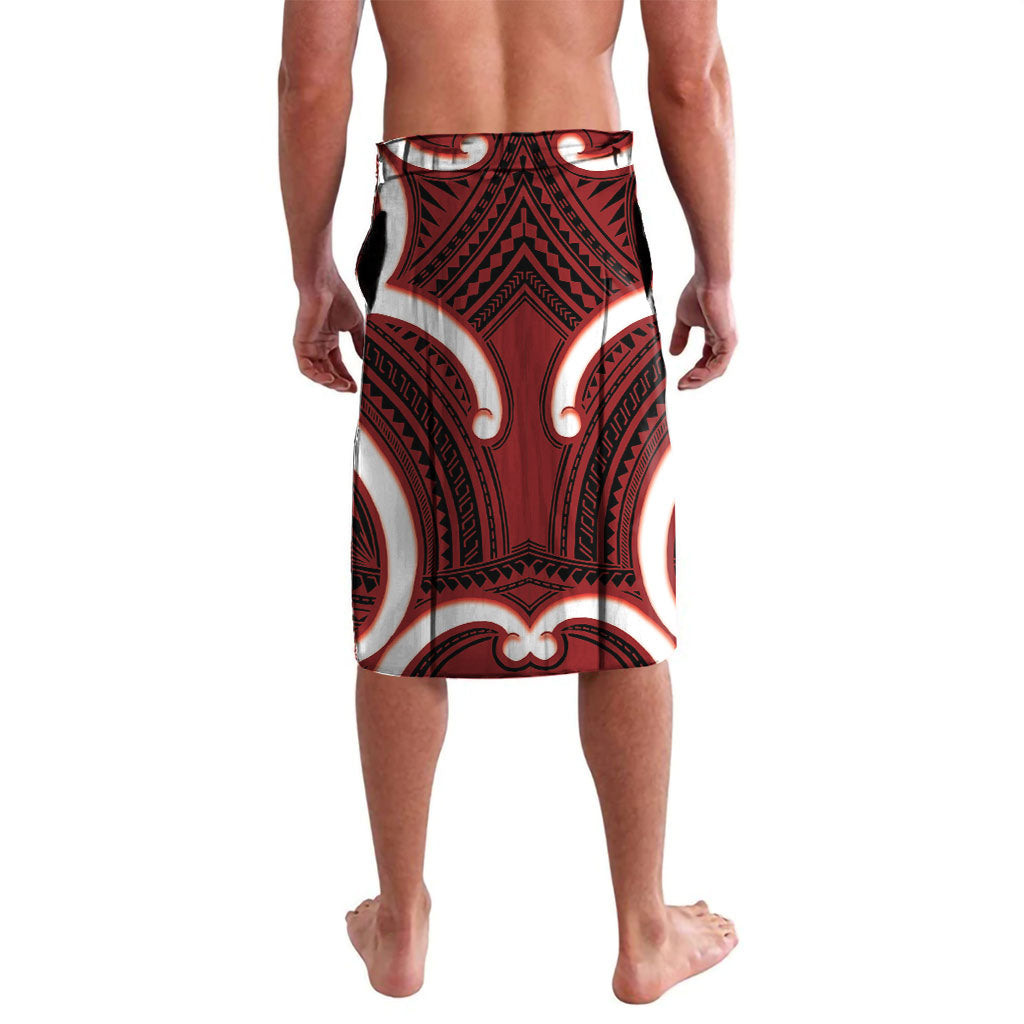 Whero Aotearoa Atua Tumatauenga Personalised Lavalava Maori God Of War Tiki With Taiaha LT14 - Polynesian Pride