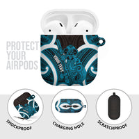 Kikorangi Aotearoa Atua Tumatauenga Personalised AirPods Case Maori God Of War Tiki With Taiaha LT14 - Polynesian Pride