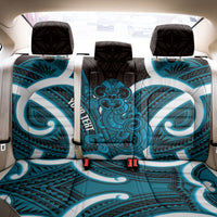 Kikorangi Aotearoa Atua Tumatauenga Personalised Back Car Seat Cover Maori God Of War Tiki With Taiaha LT14 - Polynesian Pride