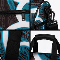 Kikorangi Aotearoa Atua Tumatauenga Personalised Duffle Bag Maori God Of War Tiki With Taiaha