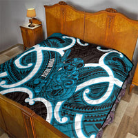 Kikorangi Aotearoa Atua Tumatauenga Personalised Quilt Maori God Of War Tiki With Taiaha LT14 - Polynesian Pride