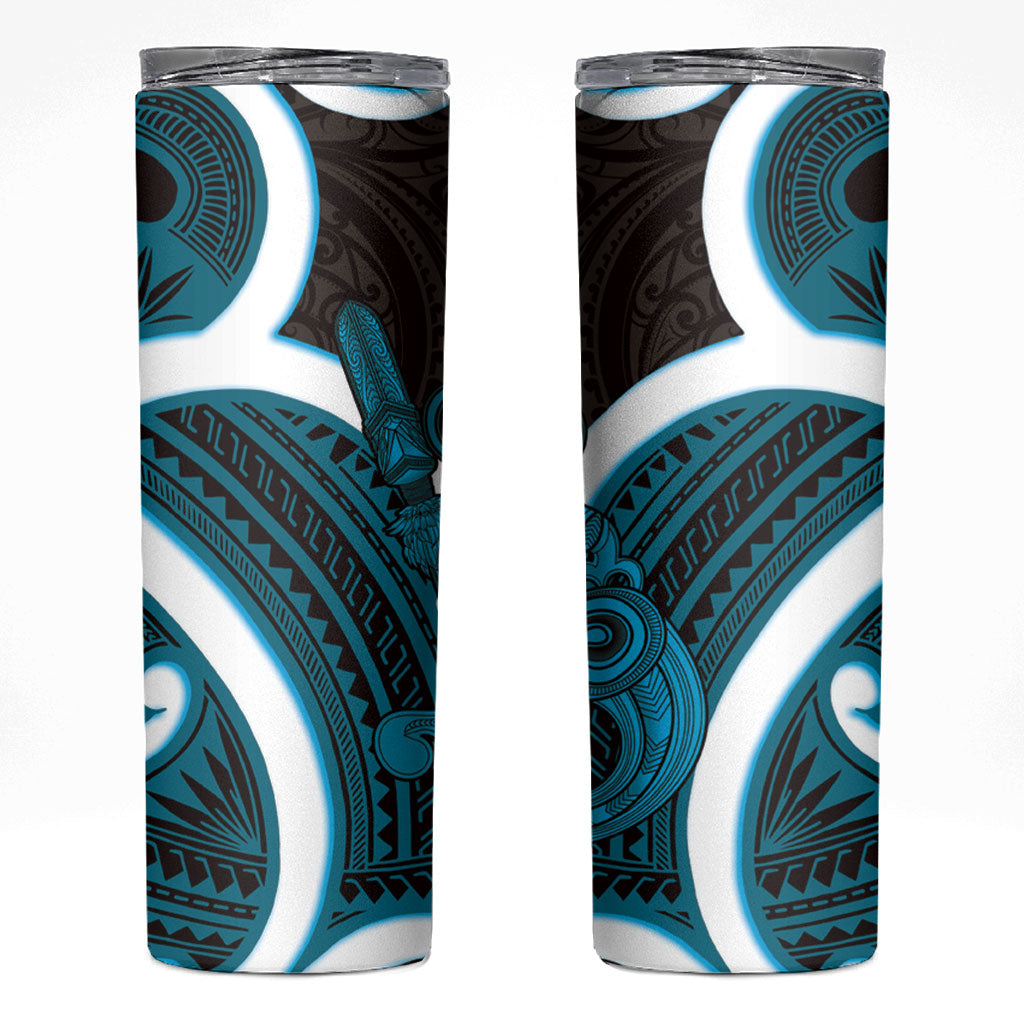Kikorangi Aotearoa Atua Tumatauenga Skinny Tumbler Maori God Of War Tiki With Taiaha