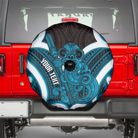 Kikorangi Aotearoa Atua Tumatauenga Personalised Spare Tire Cover Maori God Of War Tiki With Taiaha