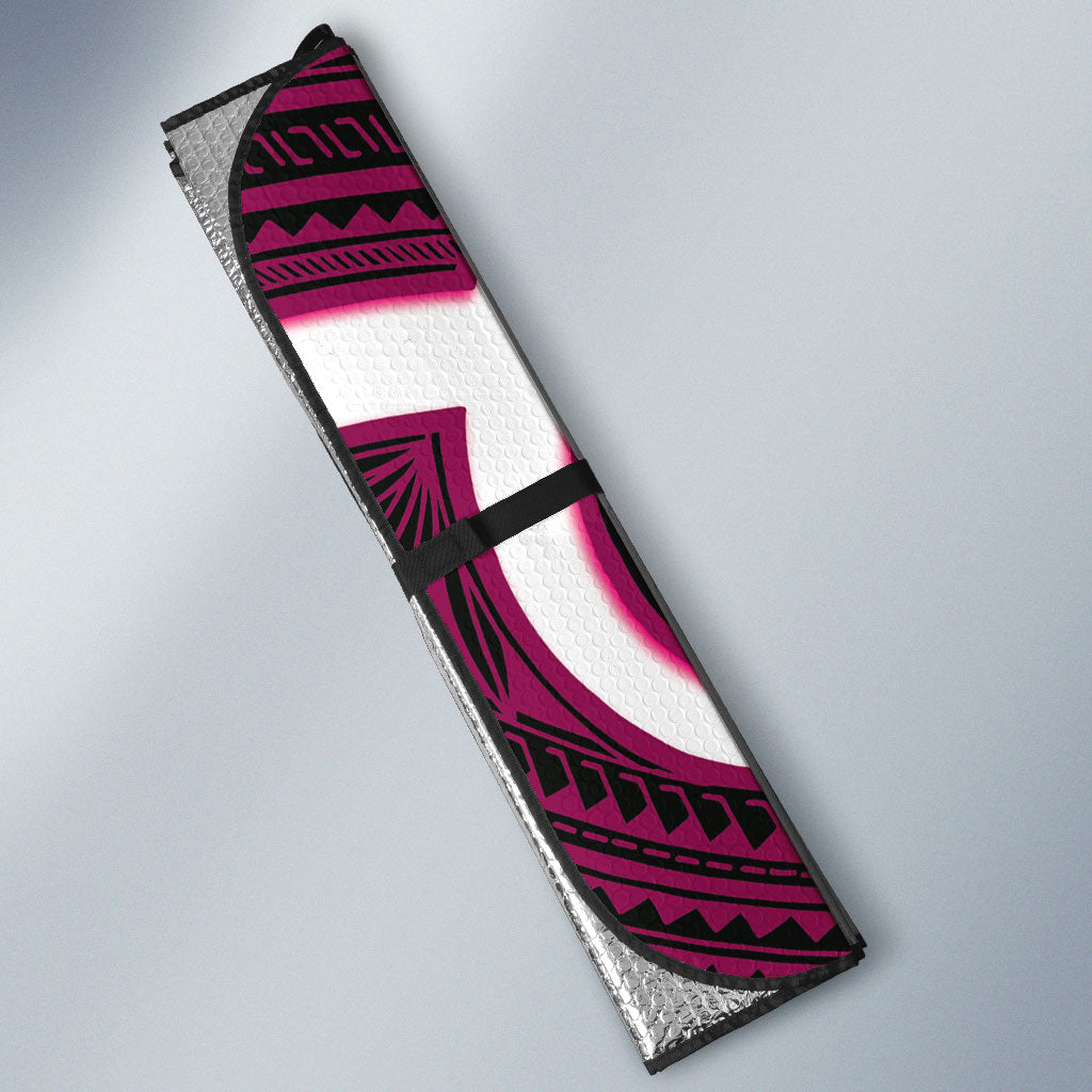 Mawhero Aotearoa Atua Tumatauenga Personalised Auto Sun Shade Maori God Of War Tiki With Taiaha