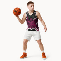 Mawhero Aotearoa Atua Tumatauenga Personalised Basketball Jersey Maori God Of War Tiki With Taiaha