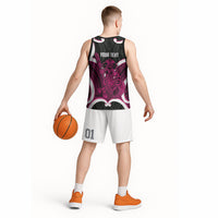 Mawhero Aotearoa Atua Tumatauenga Personalised Basketball Jersey Maori God Of War Tiki With Taiaha