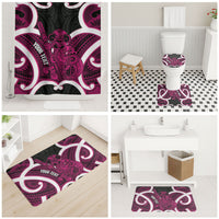 Mawhero Aotearoa Atua Tumatauenga Personalised Bathroom Set Maori God Of War Tiki With Taiaha LT14 - Polynesian Pride