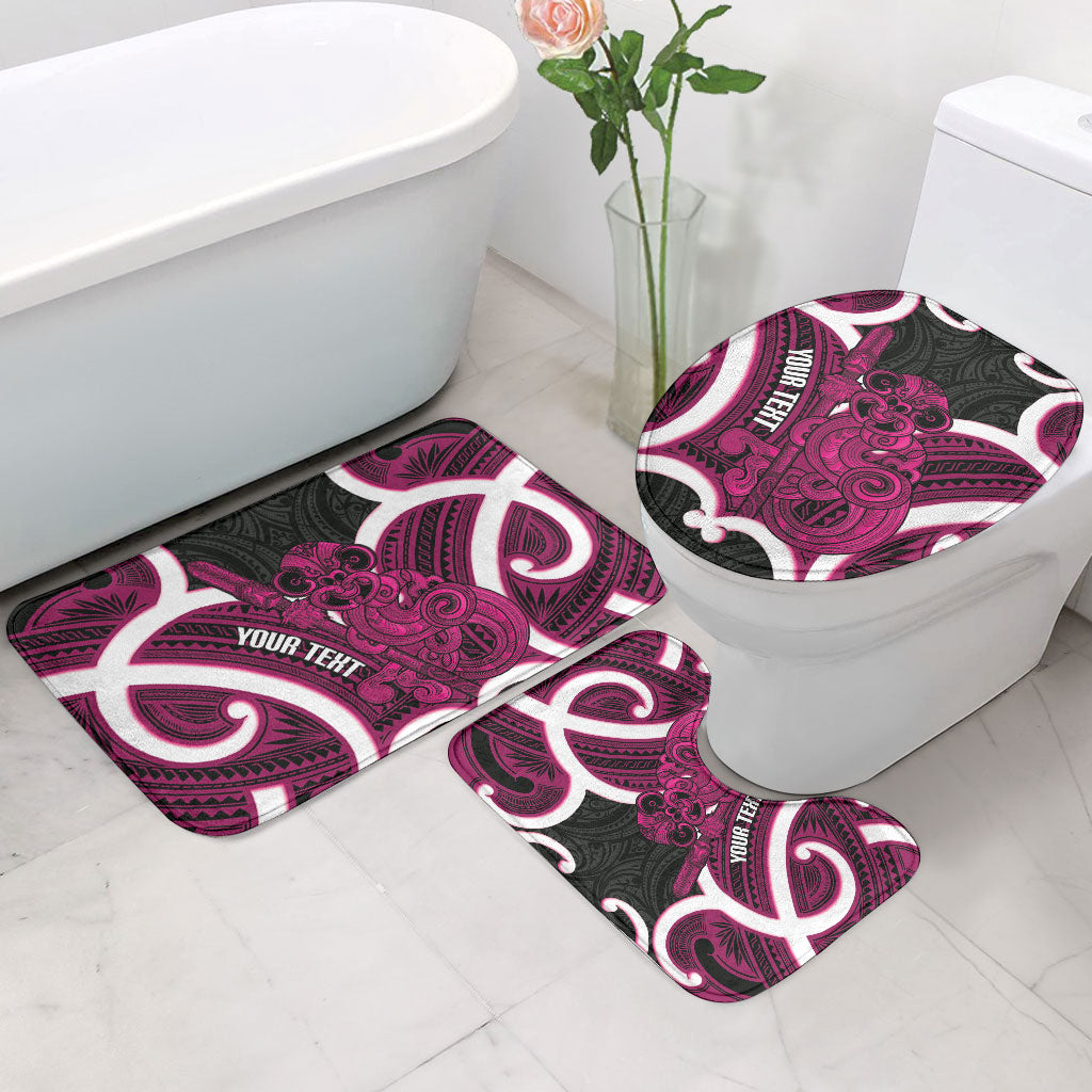 Mawhero Aotearoa Atua Tumatauenga Personalised Bathroom Set Maori God Of War Tiki With Taiaha LT14 - Polynesian Pride