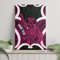Mawhero Aotearoa Atua Tumatauenga Personalised Canvas Wall Art Maori God Of War Tiki With Taiaha LT14 - Polynesian Pride