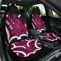 Mawhero Aotearoa Atua Tumatauenga Personalised Car Seat Cover Maori God Of War Tiki With Taiaha