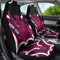 Mawhero Aotearoa Atua Tumatauenga Personalised Car Seat Cover Maori God Of War Tiki With Taiaha