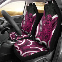 Mawhero Aotearoa Atua Tumatauenga Personalised Car Seat Cover Maori God Of War Tiki With Taiaha
