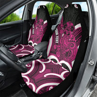 Mawhero Aotearoa Atua Tumatauenga Personalised Car Seat Cover Maori God Of War Tiki With Taiaha