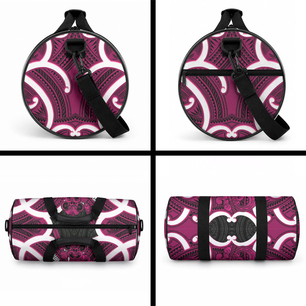 Mawhero Aotearoa Atua Tumatauenga Personalised Duffle Bag Maori God Of War Tiki With Taiaha