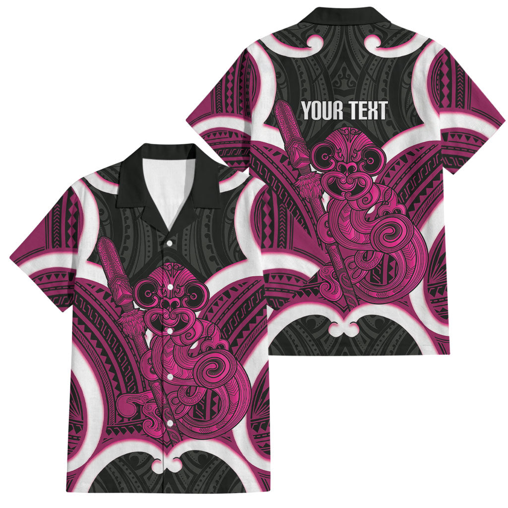 Mawhero Aotearoa Atua Tumatauenga Personalised Family Matching Short Sleeve Bodycon Dress and Hawaiian Shirt Maori God Of War Tiki With Taiaha