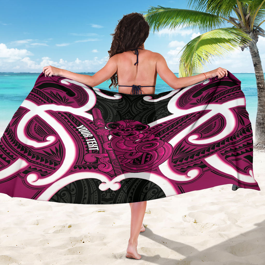 Mawhero Aotearoa Atua Tumatauenga Personalised Sarong Maori God Of War Tiki With Taiaha LT14 - Polynesian Pride