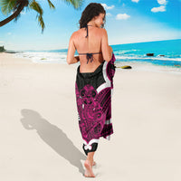 Mawhero Aotearoa Atua Tumatauenga Personalised Sarong Maori God Of War Tiki With Taiaha LT14 - Polynesian Pride
