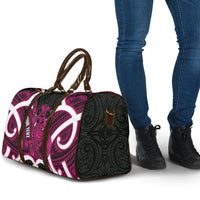 Mawhero Aotearoa Atua Tumatauenga Personalised Travel Bag Maori God Of War Tiki With Taiaha LT14 - Polynesian Pride
