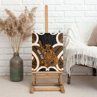Karaka Aotearoa Atua Tumatauenga Personalised Canvas Wall Art Maori God Of War Tiki With Taiaha LT14 - Polynesian Pride