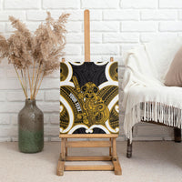 Kowhai Aotearoa Atua Tumatauenga Personalised Canvas Wall Art Maori God Of War Tiki With Taiaha