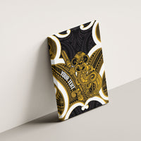 Kowhai Aotearoa Atua Tumatauenga Personalised Canvas Wall Art Maori God Of War Tiki With Taiaha