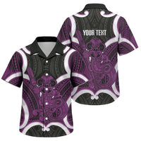 Waiporoporo Aotearoa Atua Tumatauenga Personalised Family Matching Off The Shoulder Long Sleeve Dress and Hawaiian Shirt Maori God Of War Tiki With Taiaha