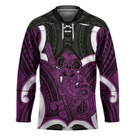 Waiporoporo Aotearoa Atua Tumatauenga Personalised Hockey Jersey Maori God Of War Tiki With Taiaha