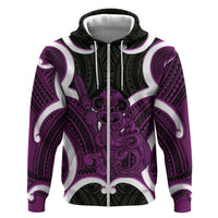 Waiporoporo Aotearoa Atua Tumatauenga Personalised Hoodie Maori God Of War Tiki With Taiaha