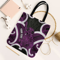 Waiporoporo Aotearoa Atua Tumatauenga Personalised Tote Bag Maori God Of War Tiki With Taiaha