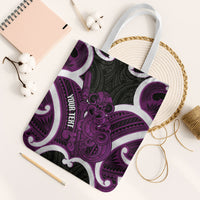 Waiporoporo Aotearoa Atua Tumatauenga Personalised Tote Bag Maori God Of War Tiki With Taiaha