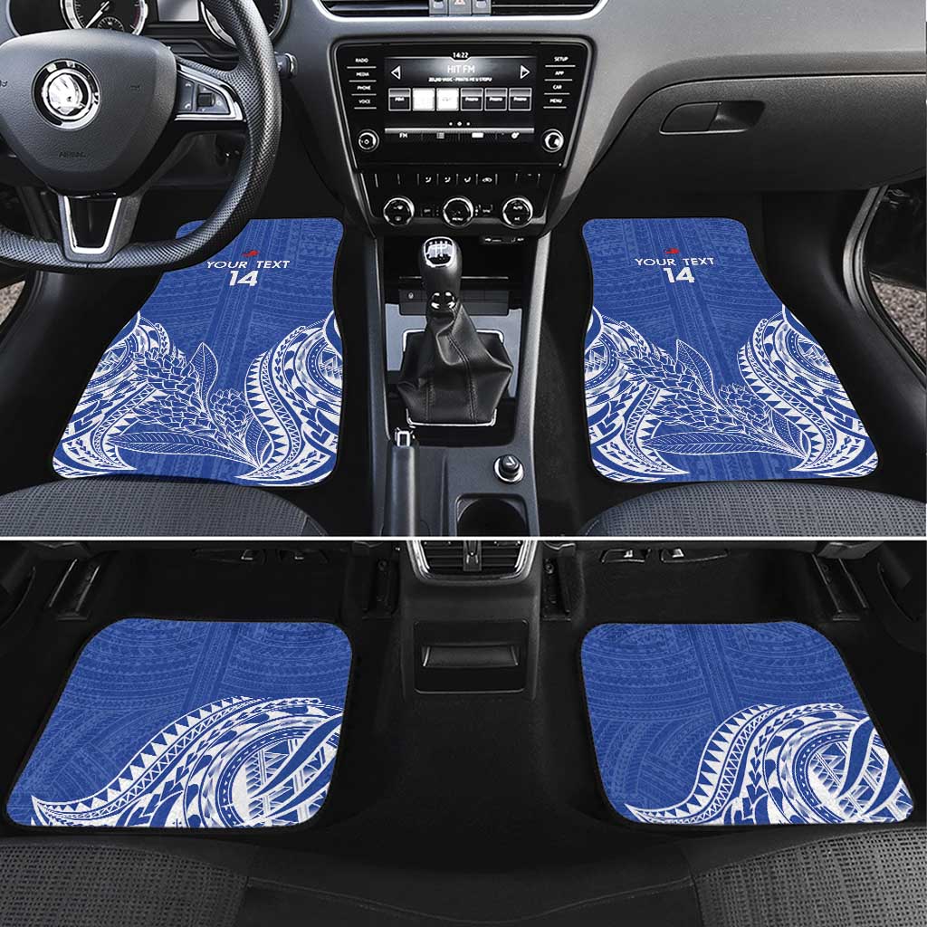 Custom Manu Samoa Rugby 2024 Car Mats Go Champions Samoan Tattoo