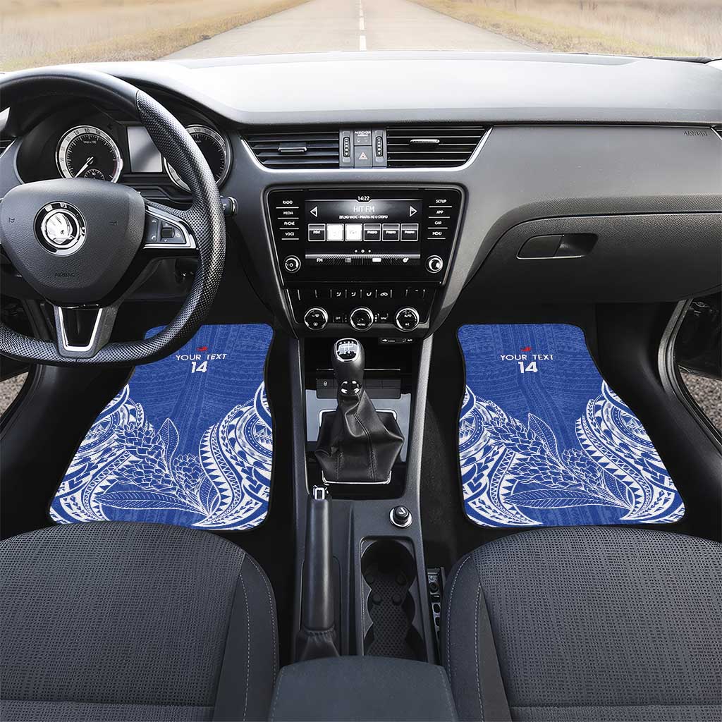 Custom Manu Samoa Rugby 2024 Car Mats Go Champions Samoan Tattoo