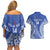 Custom Manu Samoa Rugby 2024 Couples Matching Off Shoulder Short Dress and Hawaiian Shirt Go Champions Samoan Tattoo