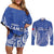 Custom Manu Samoa Rugby 2024 Couples Matching Off Shoulder Short Dress and Long Sleeve Button Shirt Go Champions Samoan Tattoo