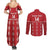 Custom Tonga Rugby 2024 Couples Matching Summer Maxi Dress and Long Sleeve Button Shirt Go Champions Ikale Tahi Ngatu Pattern