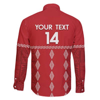 Custom Tonga Rugby 2024 Family Matching Long Sleeve Bodycon Dress and Hawaiian Shirt Go Champions Ikale Tahi Ngatu Pattern LT14 - Polynesian Pride
