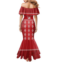 Custom Tonga Rugby 2024 Family Matching Mermaid Dress and Hawaiian Shirt Go Champions Ikale Tahi Ngatu Pattern LT14 - Polynesian Pride