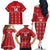 Custom Tonga Rugby 2024 Family Matching Off The Shoulder Long Sleeve Dress and Hawaiian Shirt Go Champions Ikale Tahi Ngatu Pattern