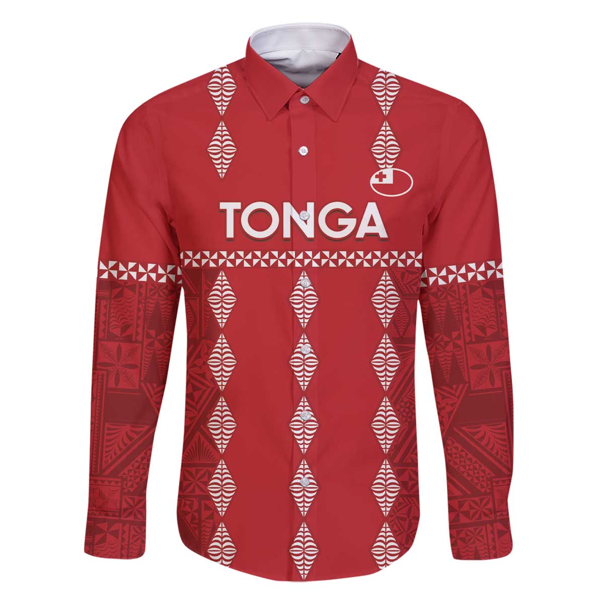 Custom Tonga Rugby 2024 Family Matching Off The Shoulder Long Sleeve Dress and Hawaiian Shirt Go Champions Ikale Tahi Ngatu Pattern