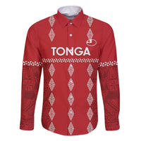 Custom Tonga Rugby 2024 Family Matching Off Shoulder Short Dress and Hawaiian Shirt Go Champions Ikale Tahi Ngatu Pattern