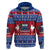 Personalised Samoa Christmas Hoodie Samoan Coat Of Arms Manuia Le Kirisimas LT14 Blue - Polynesian Pride