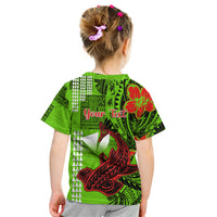 Personalised Hawaii Christmas Kid T Shirt Mele Kalikimaka Kakau Polynesian Shark Tattoo LT14 - Polynesian Pride