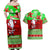 Personalised Hawaii Christmas Couples Matching Off Shoulder Maxi Dress and Hawaiian Shirt Mele Kalikimaka Hawaiian Santa Tropical Vibes LT14 - Polynesian Pride