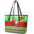 Personalised Hawaii Christmas Leather Tote Bag Mele Kalikimaka Hawaiian Santa Tropical Vibes LT14 - Polynesian Pride