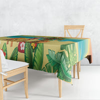 Hawaii Christmas Mele Kalikimaka Tablecloth Santa Decorating Xmas Palm Tree Tropical Vibes LT14 - Polynesian Pride